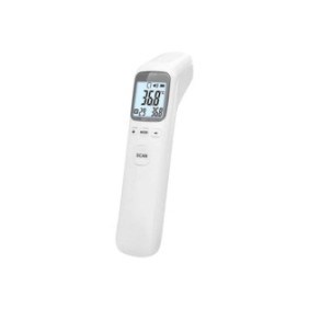 Termometro digitale T1502 a pistola a infrarossi, senza contatto 3-5 cm, display LCD, corpo e ambiente, allarme sonoro febbre