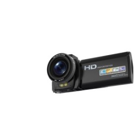 Videocamera digitale, FullHD, 24 megapixel, telecomando, 2 batterie, nera