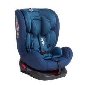 Seggiolino auto per neonati e bambini Juju Total 360, 0-36 kg, ISOFIX con Top Tether, girevole a 360 gradi, posizione nanna, schienale regolabile in 4 posizioni, poggiatesta regolabile, rivestimento sfoderabile e lavabile, Blu