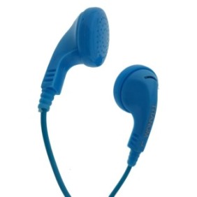 Cuffie audio stereo, in-ear, Titanum 91906, connettore jack da 3,5 mm, cavo 115 cm, blu