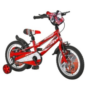 Bicicletta per bambini MITO BadKid Racing 16", rossa, età 4-6 anni
