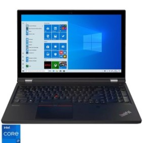 Laptop Lenovo ThinkPad T15g Gen 2 con processori Intel® Core i7-11800H (24 MB di cache, fino a 4,60 GHz), 15,6'', FHD, IPS, 16 GB DDR4, 512 GB SSD, GeForce RTX 3070 8 GB, Windows 10 Pro , Nerone