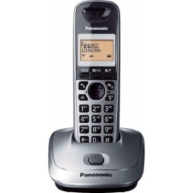 Telefono cordless, Panasonic, KX-TG2511, schermo 1.4", grigio metallizzato