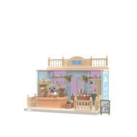 Set Casa delle bambole, gelateria, con mobili e figurine, Flippy