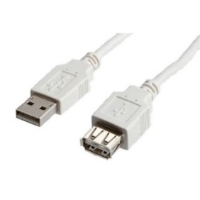 Cavo prolunga USB maschio - USB femmina, 2.0, AA, 3 m, Bianco