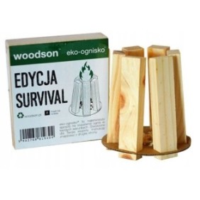 Kit di sopravvivenza ecologica per falò, Woodson, legno/cartone