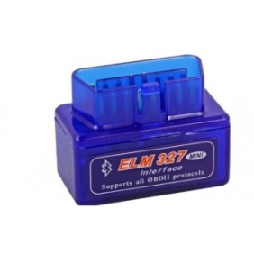 Interfaccia diagnostica Bluetooth Mini ELM 327 blu