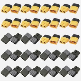 Set 20 connettori XT60 femmina-maschio, connettori per batterie LiPo, con protezione, per auto RC, applicazioni varie