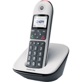 Telefono DECT Motorola, display, bianco/nero