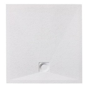 Piatto doccia rettangolare, West Eliza, composito, bianco, design sottile, 100 x 90 cm