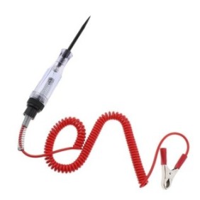 Penna test tensione Autotursim, PAQIN, metallo/plastica, 6 V/12 V/24 V, bianco/rosso