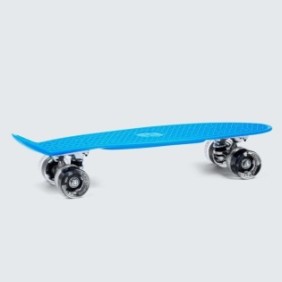 Skateboard, SMJ sport, BS-2206PL, blu, LED, carbonio ABEC-5, 100 kg