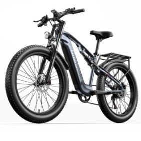 Bicicletta elettrica MX05 Shengmilo, batteria rimovibile 48 V 17,5 Ah, Bafang 500 W, 40 km/h, Shimano 7 velocità, Grigio