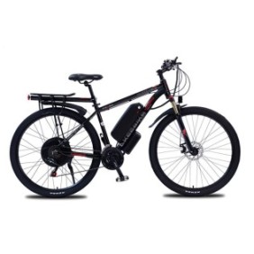 Bicicletta elettrica, SAMEBIKE, Alluminio, 21 velocità, Nera