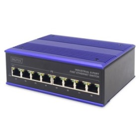 Switch Fast Ethernet, Digitus, industriale con 8 porte