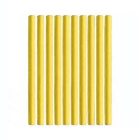 Set di bigodini flessibili per capelli EDAR, giallo, 10 pezzi, numero 4