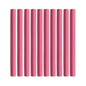 Set di bigodini flessibili per capelli EDAR, rosa, 10 pezzi, numero 2