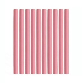 Set di bigodini flessibili per capelli EDAR, rosa pallido, 10 pezzi, numero 3