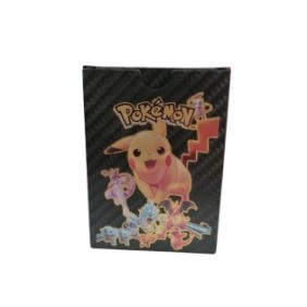 Set di 25 carte Pokemon, nere