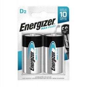 Set di 2 batterie alcaline, Energizer, Max Plus, LR20, D, 1,5 V