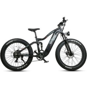 Bicicletta elettrica Samebike RS-A08, motori 750W, 48V, 17 Ah, 45km/h, autonomia massima 120 Km, Nero