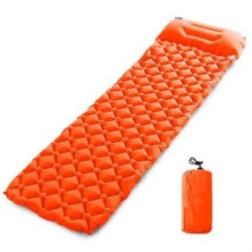 Materasso gonfiabile GroundCloud, Smania, Materiale Nylon 40D, TPU, PU, Dimensioni 190×60×5 cm, Arancio