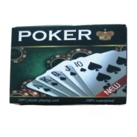 Carte da gioco, poker, 54 carte, plastica