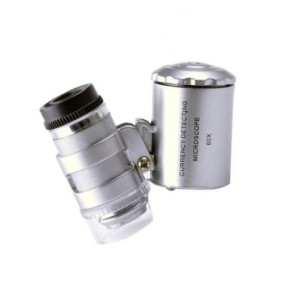 Mini microscopio, Jiafen, 60x, LED, bianco