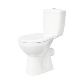 Set WC compatto Cersanit Rhodes, comprensivo di cassetta e WC lido, bianco