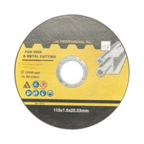 Lama a disco flessibile per tagliare acciaio, acciaio inossidabile, ferro 115x1.0x22mm Tecnologia BUM