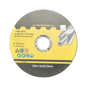 Lama a disco flessibile per tagliare acciaio, acciaio inossidabile, ferro 125x1.0x22mm, Tecnologia BUM
