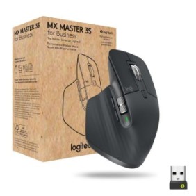 Mouse wireless, Logitech, MX Master 3S, Bluetooth, 8000 DPI, Nero