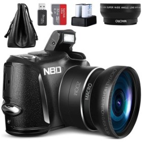 Fotocamera digitale, NBD®, 4K, 48MP, Ultra HD, 3,0'', Zoom digitale 16X, Nero