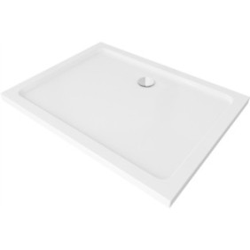 Piatto doccia rettangolare, acrilico, SLIM 100 cm x 70 cm, bianco