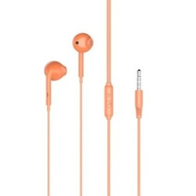 Cuffie audio In Ear XO-EP28 con connettore Jack da 3,5 mm, compatibilità universale, Arancione