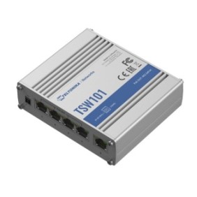 Switch industriali Teltonika, 5x RJ45 1000 Mb/s, 4x PoE+, 60 W