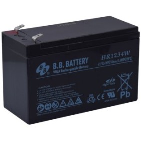 Accumulatore al piombo Batteria BB, 12V 8.5AH, HR1234W, VRLA AGM, UPS