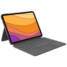Custodia Logitech Combo Touch con tastiera rimovibile e trackpad per iPad Air gen 4.5, USA, Grigio
