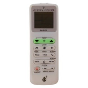 Telecomando universale per condizionatori, NR9105, Bianco