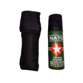 Peperoncino spray IdeallStore®, Military Defense, disperdenti, autodifesa, 60 ml, verde