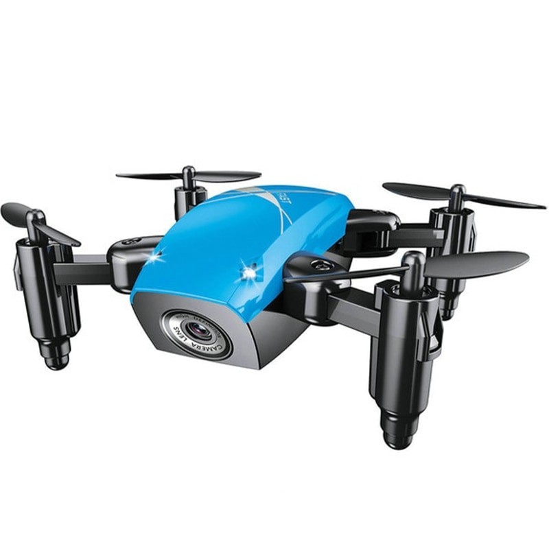 Mini drone iUni S9i, Wi-Fi, telecomando da 2,4 GHz, blu