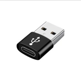 Adattatore USB 3.0 USB C femmina a USB A maschio OTG, velocità 5 Gbps, alimentazione e trasferimento dati, nero