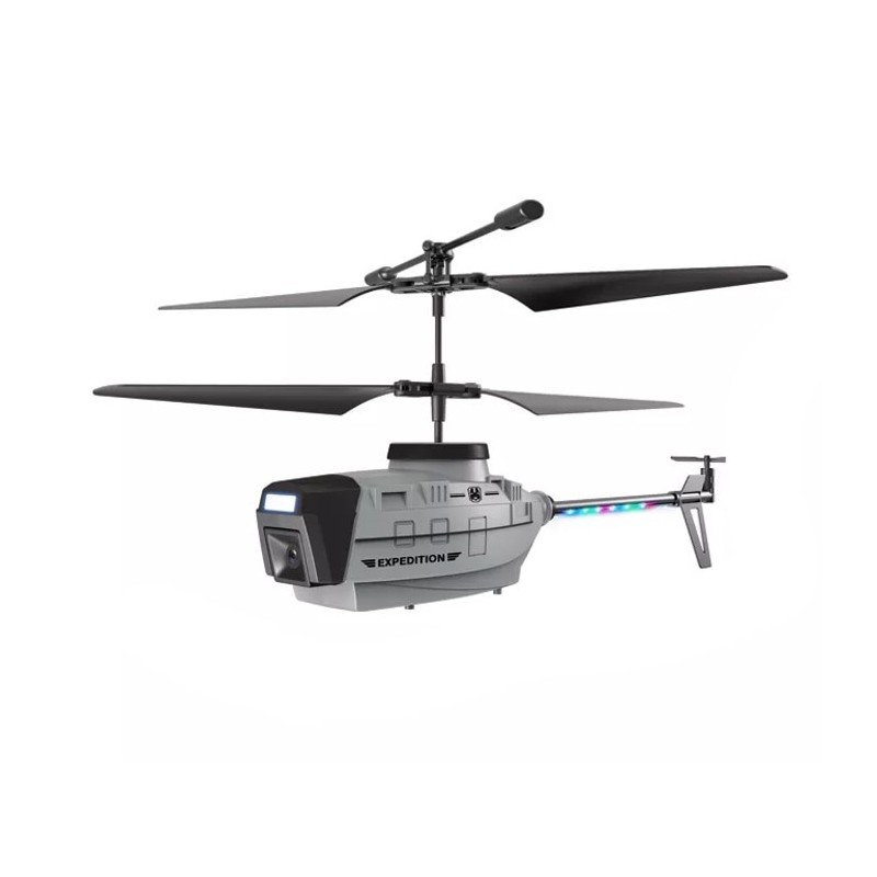 Drone tipo elicottero, doppia fotocamera, telecomando, modalità battaglia, 4K