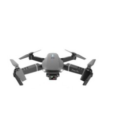Drone E88, fotocamera 4K, volo 12 minuti 100 m, pieghevole, borsa per il trasporto, nero