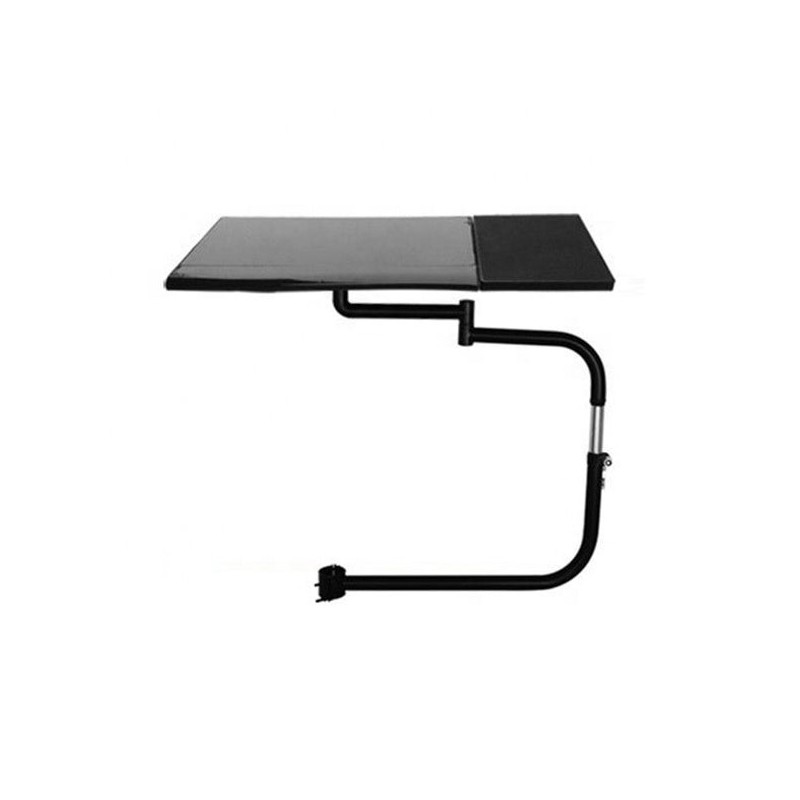 Supporto tastiera per sedia, 20 kg, acciaio inox, rotazione 360°, grigio