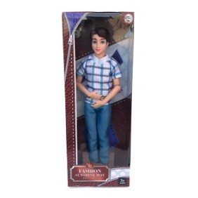 Bambola alla moda in plastica, 12x33 cm, multicolore, M3