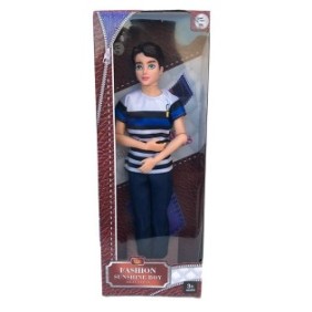 Bambola alla moda in plastica, 12x33 cm, multicolore, M1