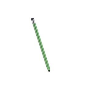 Penna stilografica universale con 2 punte in silicone per l'uso, colore verde
