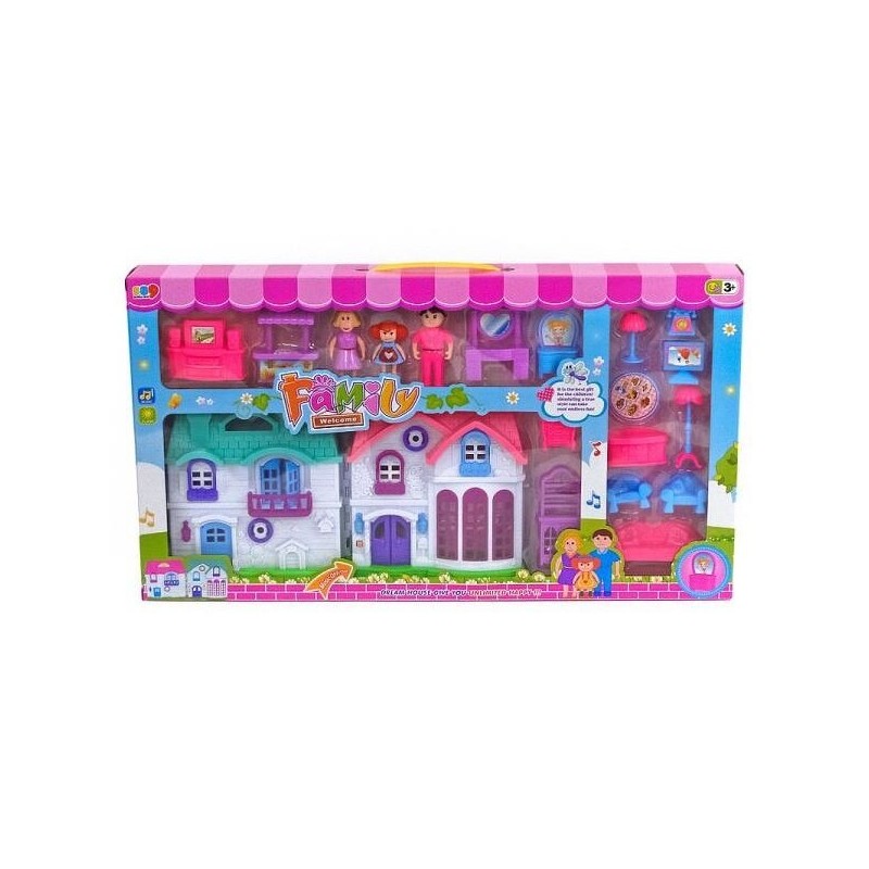 Casa delle bambole, Adar, 59x33x6 cm, multicolore, 3+