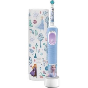 Set spazzolino elettrico con coperchio, Oral-B Pro Kids, 3+, Frozen, Blu